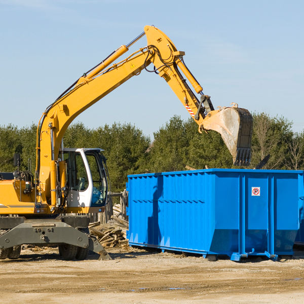 are there any restrictions on where a residential dumpster can be placed in Earleville Maryland